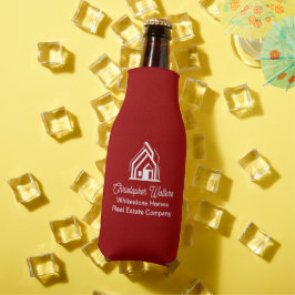 Red Real Estate Company Personalized Realtor ボトルクーラー