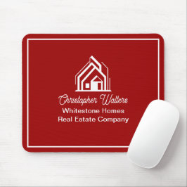 Red Real Estate Company Personalized Realtor マウスパッド