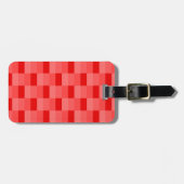 Red Red Red in Color Blocks ラゲッジタグ (正面横)