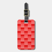 Red Red Red in Color Blocks ラゲッジタグ (正面縦)