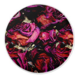 Red Red Roses Floral セラミックノブ