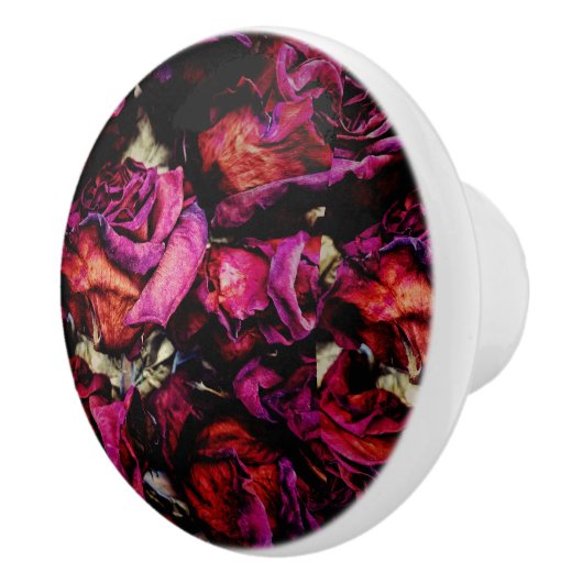 Red Red Roses Floral セラミックノブ (右)
