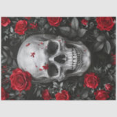 Red Red Roses Skull – Decoupage Paper 薄葉紙 (正面)