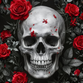 Red Red Roses Skull – Decoupage Paper 薄葉紙