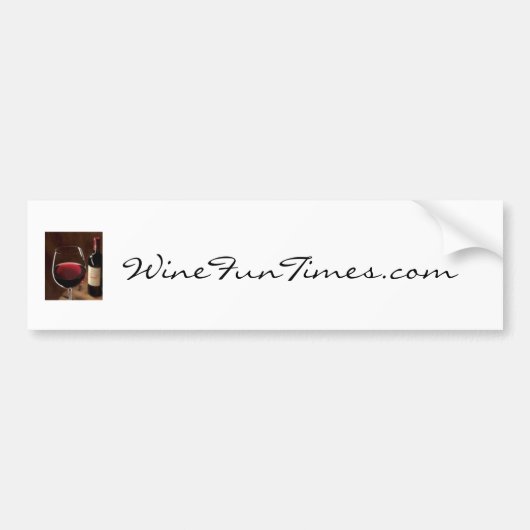 red_red_wine、WineFunTimes.com バンパーステッカー (正面)