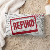 Red Refund Stamp On a 1040 IRS Form ランバークッション (ブランケット)