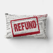 Red Refund Stamp On a 1040 IRS Form ランバークッション (正面)