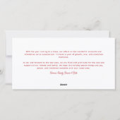 Red Reinpet 3 Photo Pet Christmas Holiday Card シーズンカード (裏面)