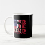 RED Remember Everyone Deployed Flagヘリコプターメモリ コーヒーマグカップ (左)