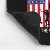 RED Remember Everyone Deployed Flagヘリコプターメモリ マウスパッド (コーナー)