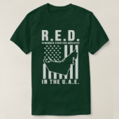RED Remember Everyone Deployed in the UAE Tシャツ (デザイン正面)