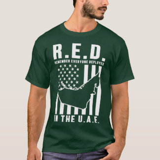 RED Remember Everyone Deployed in the UAE Tシャツ