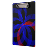 Red Revolving Accent Geometric Clipboard クリップボード (左)