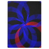 Red Revolving Accent Geometric Clipboard クリップボード (裏面)