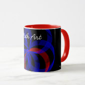 Red Revolving Accent Geometric Math Art Coffee Mug マグカップ (正面右)