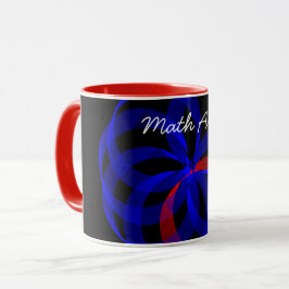 Red Revolving Accent Geometric Math Art Coffee Mug マグカップ