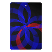 Red Revolving Accent Geometric Mini Clipboard ミニクリップボード (裏面)