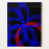 Red Revolving Accent Geometric Spiral Planner プランナー手帳 (裏面)