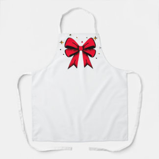 Red Ribbon cooking / medical wear Apron  エプロン