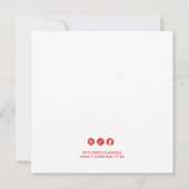 Red ribbon cuttiing Grand opening Invitation 招待状 (裏面)