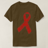 Red Ribbon Fight HIV AIDS Awareness Premium  Tシャツ (デザイン正面)