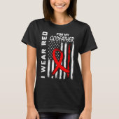 Red Ribbon Godfather Heart Disease Awareness Ameri Tシャツ (正面)