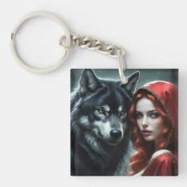 Red riding hood an his wolf  キーホルダー