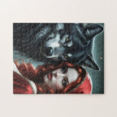 Red riding hood an his wolf ジグソーパズル (横)