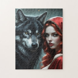 Red riding hood an his wolf  ジグソーパズル