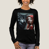Red riding hood an his wolf トライブレンドTシャツ (正面)
