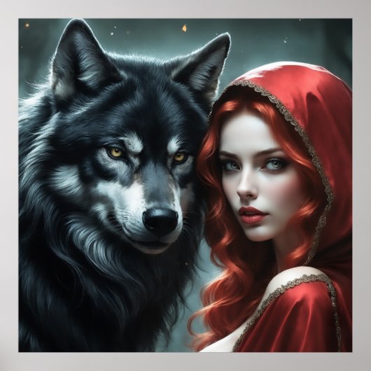 Red riding hood an his wolf  ポスター (正面)