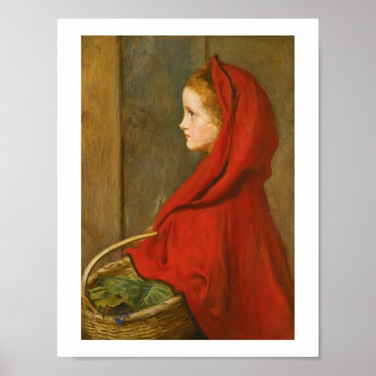 Red Riding Hood by Millais ポスター (正面)