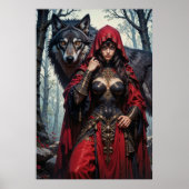 Red Riding Huntress with Wolves Poster ポスター (正面)