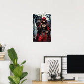 Red Riding Huntress with Wolves Poster ポスター (ホームオフィス)
