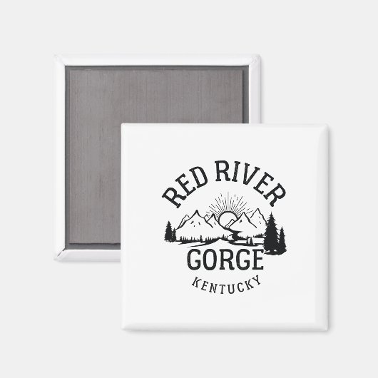 Red River Gorge Hike Kentucky Parks Hiking  マグネット (正面/裏面)