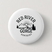 Red River Gorge Hike Kentucky Parks Hiking  缶バッジ (正面)