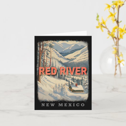 Red River New Mexico Nm Skiing Extravaganza Sd778  カード (黄色い花)