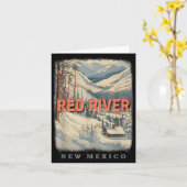 Red River New Mexico Nm Skiing Extravaganza Sd778 カード (黄色い花)