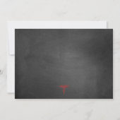 RED RN卒業ナースピン留め式招待状 招待状 (裏面)