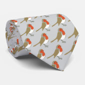 Red Robin Christmas Neck Tie ネクタイ (ロール)