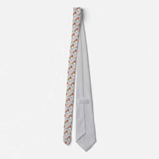 Red Robin Christmas Neck Tie ネクタイ (裏面)