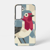 Red Robin in Vector Block Phone Case - Samsung Samsung Galaxyケース (裏面)