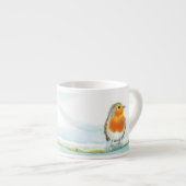 Red Robin in Winter Coffee Mug エスプレッソカップ (正面右)
