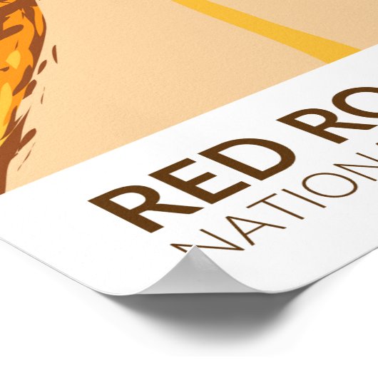 Red Rock Canyon National Conservation Area Road ポスター (角)