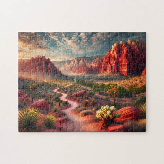 Red Rock Canyon Nevada Scenic Landscape  ジグソーパズル (横)