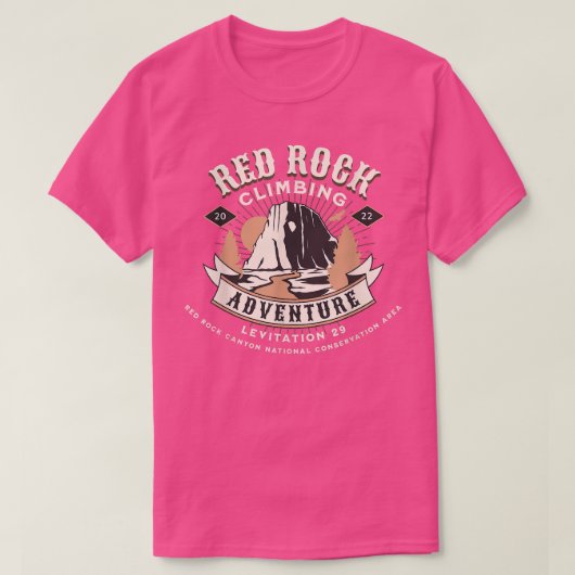 Red Rock Climbing Spot Levitation 29 Mountaineerin Tシャツ (デザイン正面)