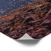 Red Rock Shoreline – Lake Superior, U.P. ポスター (角)