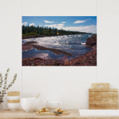 Red Rock Shoreline – Lake Superior, U.P. ポスター (キッチン)