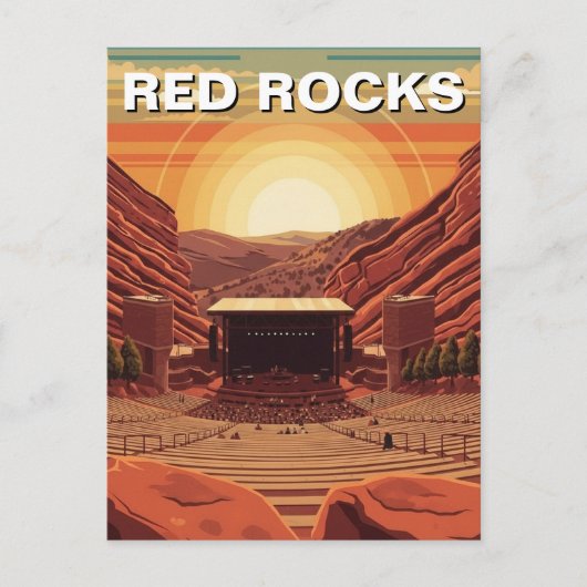 Red Rocks Amphitheater Colorado ポストカード (正面)