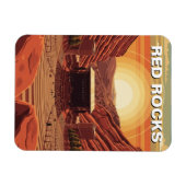 Red Rocks Amphitheater Colorado マグネット (横)
